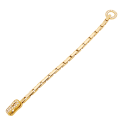 Bracelet Maille CARTIER "Agrafe" en or jaune et diamants - Castafiore