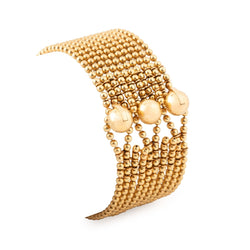 Bracelet Maille CARTIER "Draperie" en or jaune - Castafiore