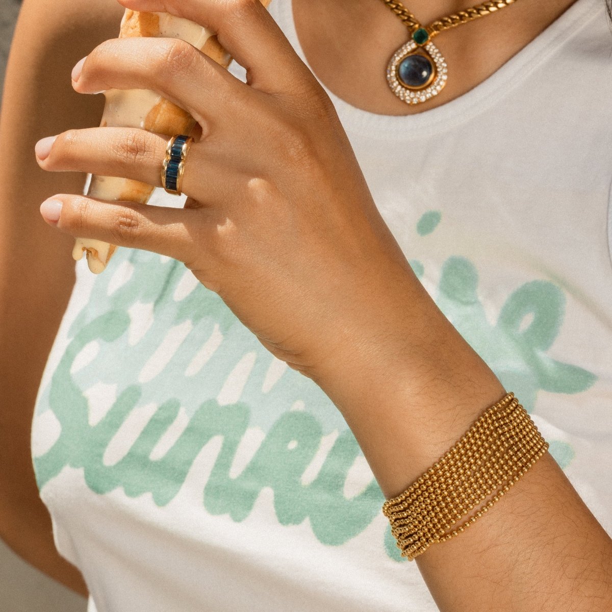 Bracelet Maille CARTIER "Draperie" en or jaune - Castafiore