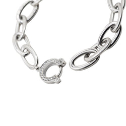 Bracelet Maille CARTIER en or blanc et diamants - Castafiore