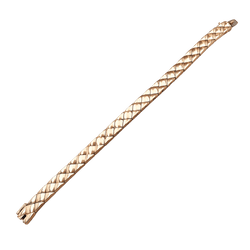 Bracelet Chanel, "Matelassé", yellow gold.