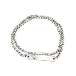 Bracelet Maille CHAUMET "Lien" en or blanc et diamants - Castafiore