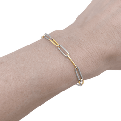Bracelet Dinh Van vintage, two golds.