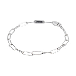 Bracelet Maille DINH VAN "Maillon" en or blanc - Castafiore