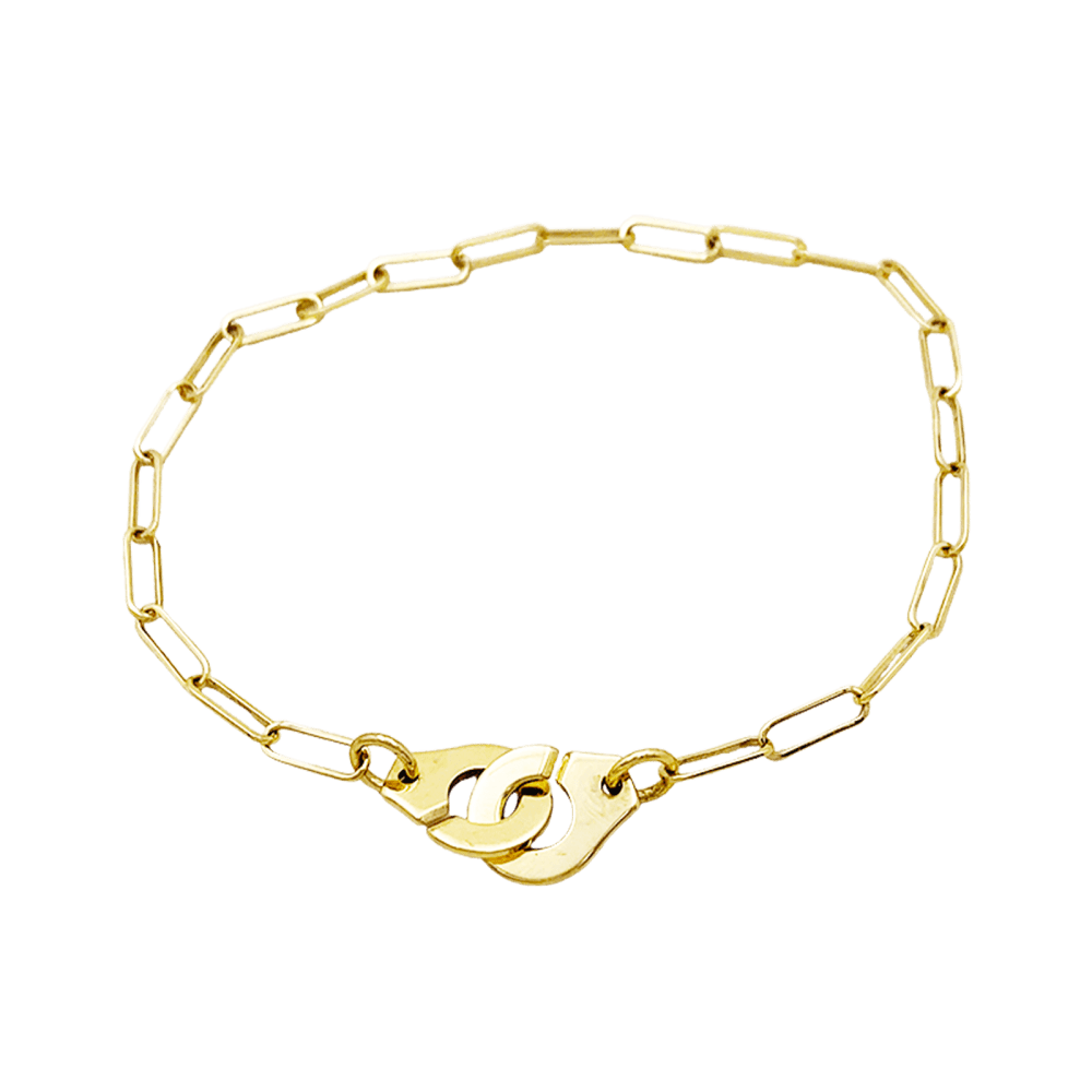 Bracelet Maille DINH VAN "Menottes R10" en or jaune - Castafiore