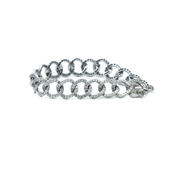 Bracelet Maille en or blanc et diamants - Castafiore