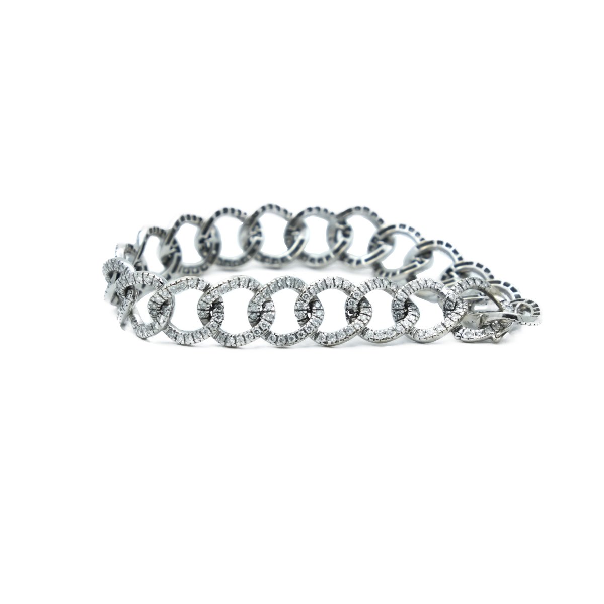 Bracelet Maille en or blanc et diamants - Castafiore