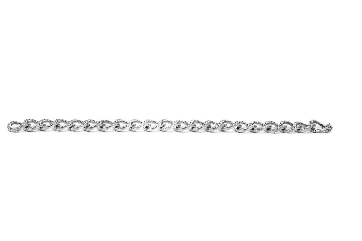 Bracelet Maille en or blanc et diamants - Castafiore