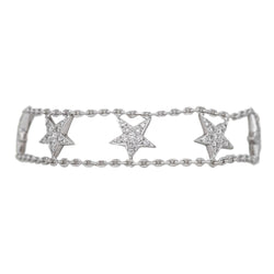 Bracelet Maille en or blanc et diamants - Castafiore