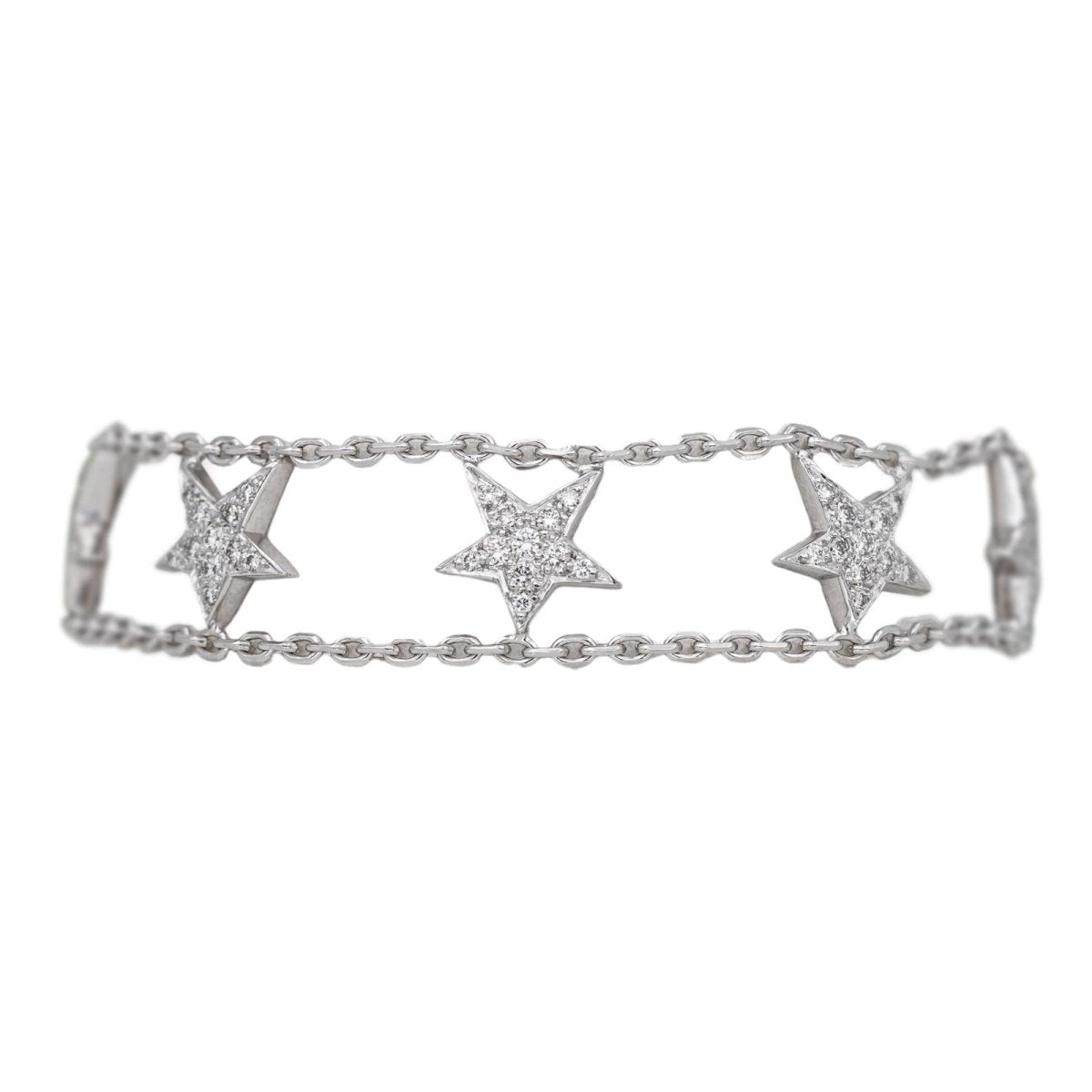 Bracelet Maille en or blanc et diamants - Castafiore