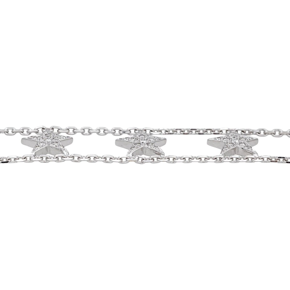 Bracelet Maille en or blanc et diamants - Castafiore