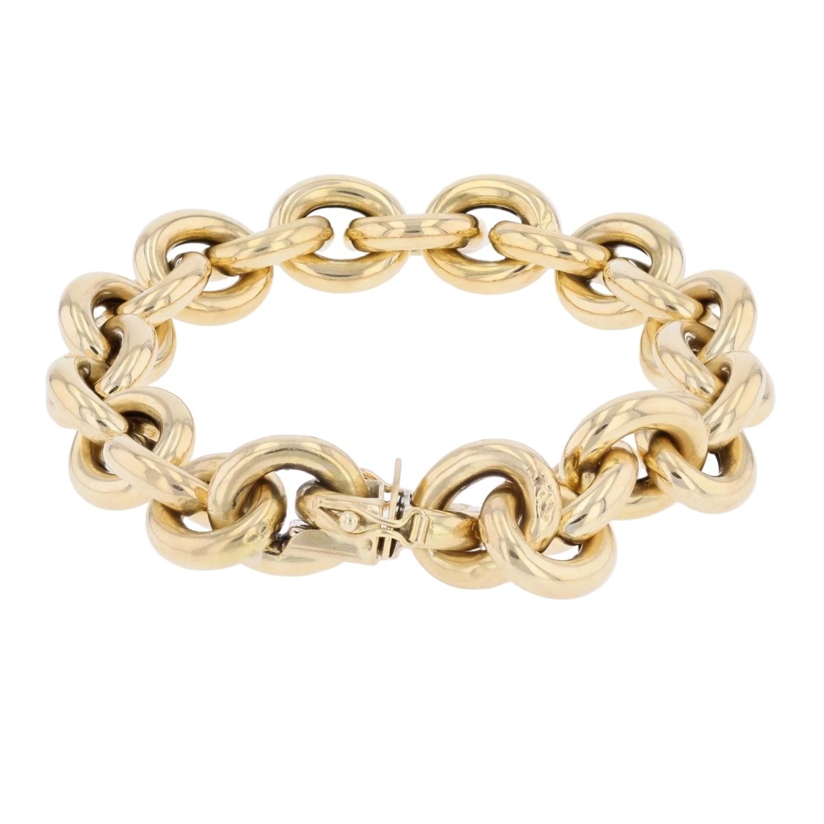 Bracelet in gold jaseron mesh