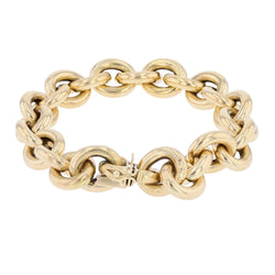 Bracelet in gold jaseron mesh