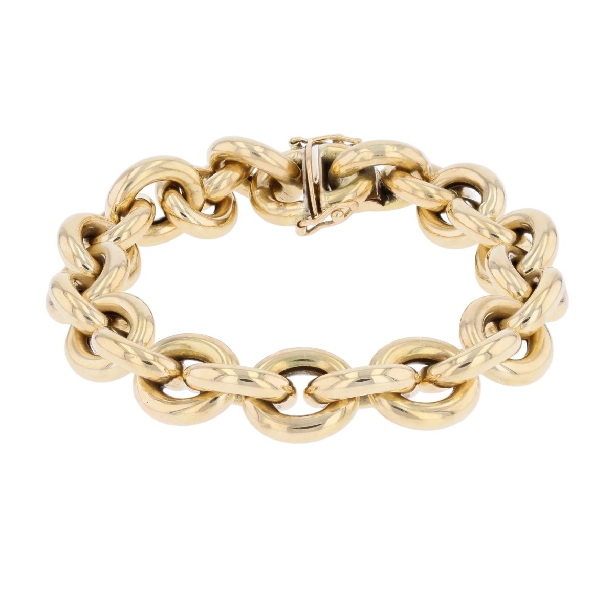 Bracelet in gold jaseron mesh