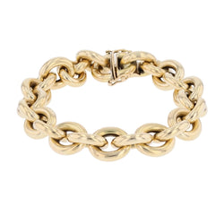 Bracelet in gold jaseron mesh