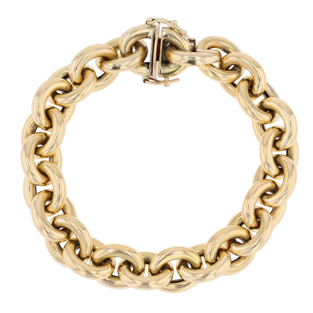 Bracelet in gold jaseron mesh