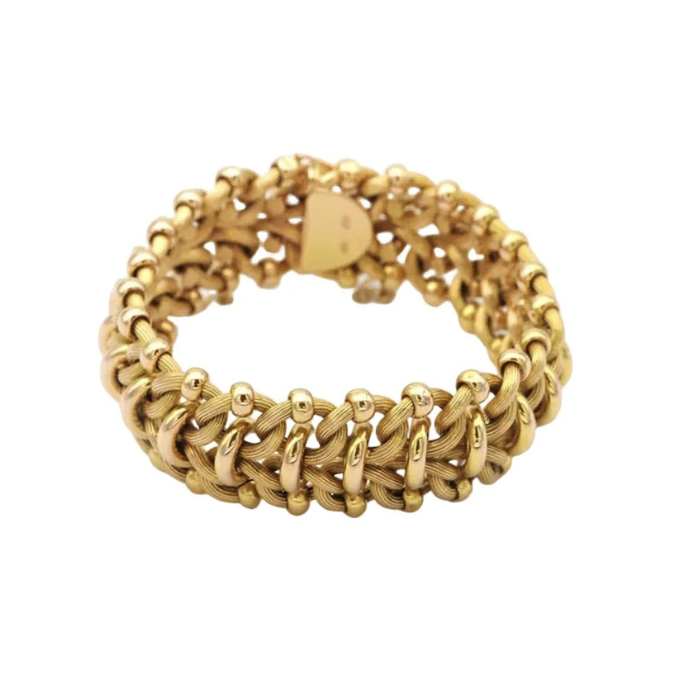 Bracelet Mesh in yellow gold