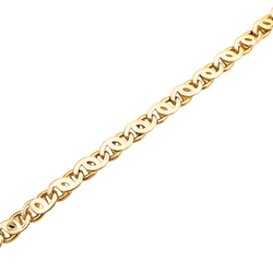 Bracelet yellow gold, tiger's eye mesh.