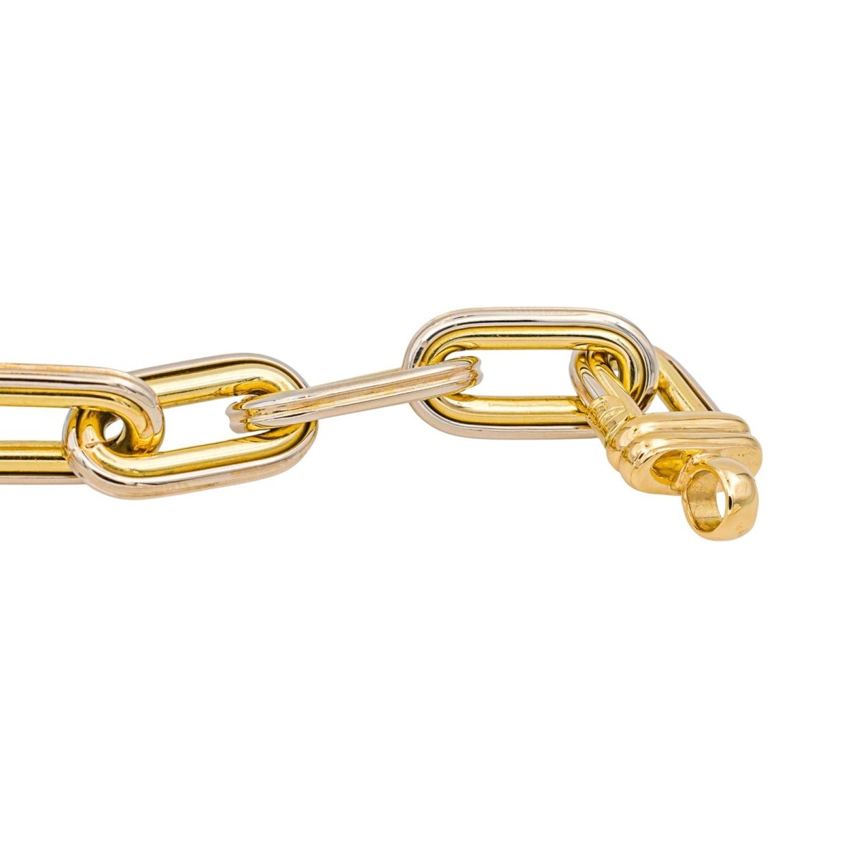 Bracelet Forçat twinned mesh Yellow gold