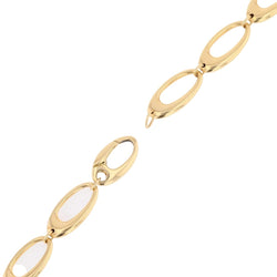Bracelet in gold with occasional oval links