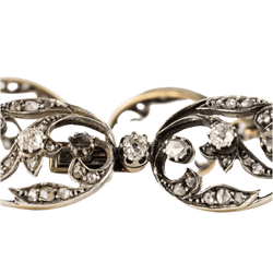 Bracelet Maille en or jaune, argent et diamants - Castafiore