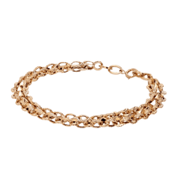 Bracelet Maille en or jaune et diamant - Castafiore