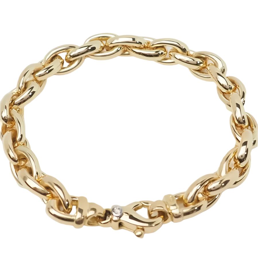 Bracelet Maille en or jaune et diamant - Castafiore