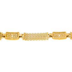 Bracelet Maille en or jaune et diamants - Castafiore