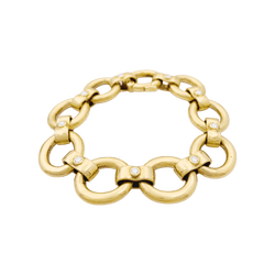 Bracelet Maille en or jaune et diamants - Castafiore