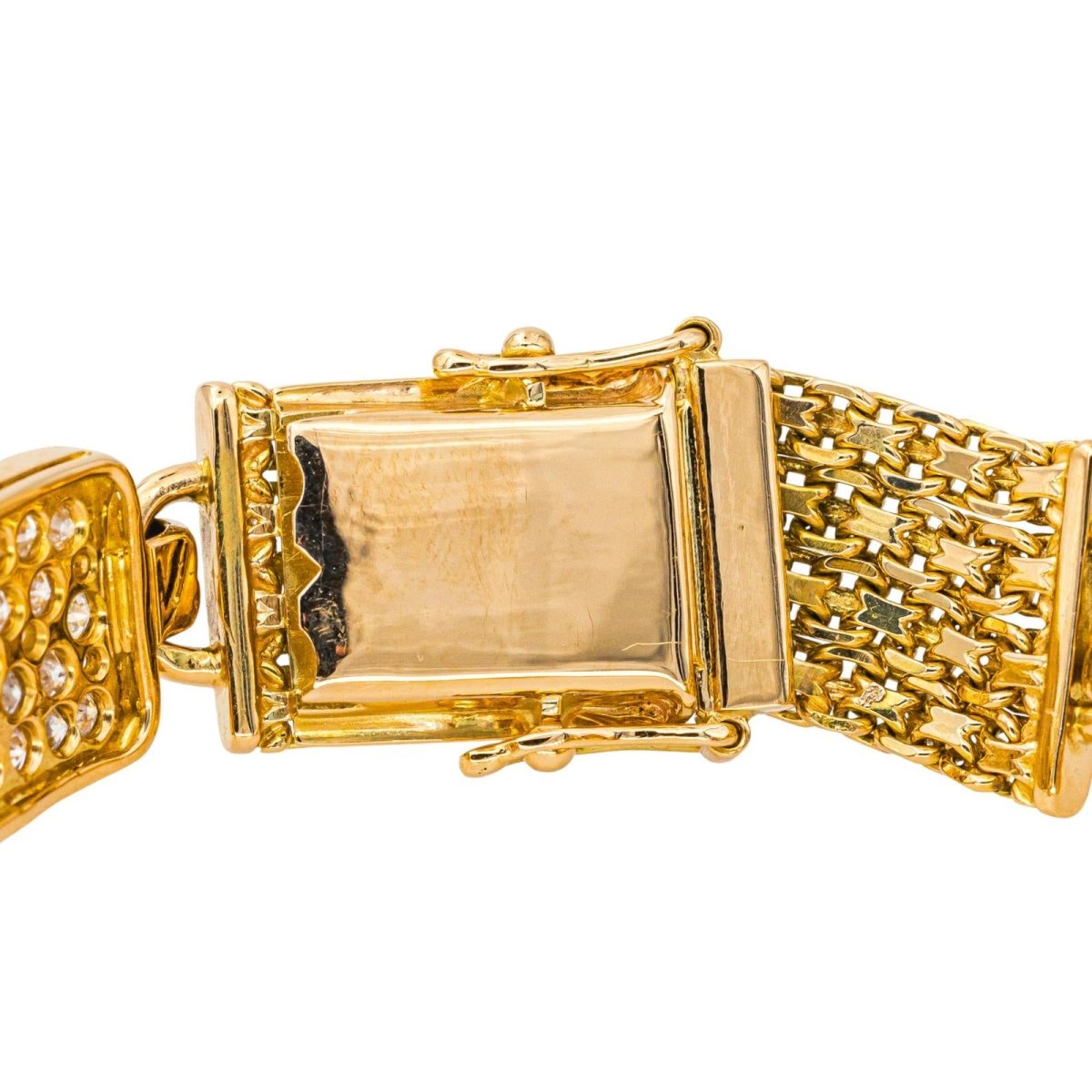 Bracelet Maille en or jaune et diamants - Castafiore