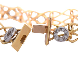 Bracelet Maille en or jaune et diamants - Castafiore
