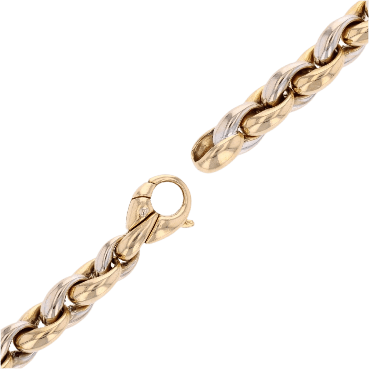 Bracelet Maille en or jaune et or blanc - Castafiore