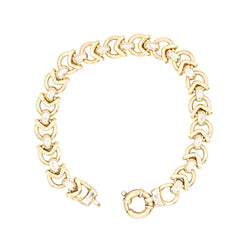 Bracelet Maille en or jaune et or blanc - Castafiore