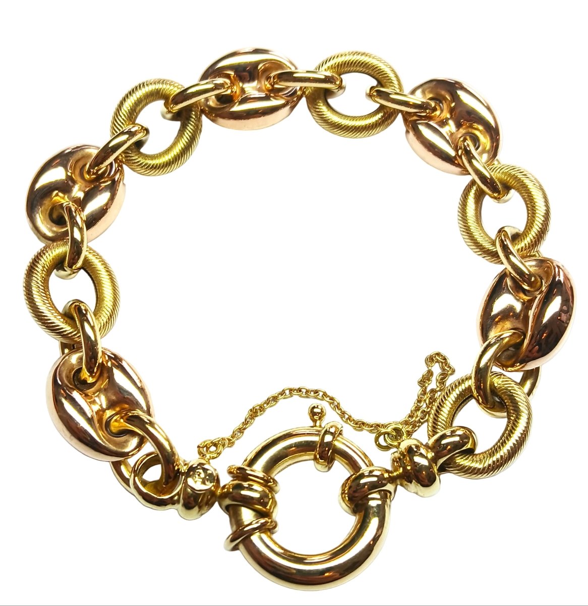 Bracelet Maille en or jaune et or rose - Castafiore