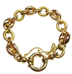 Bracelet Maille en or jaune et or rose - Castafiore