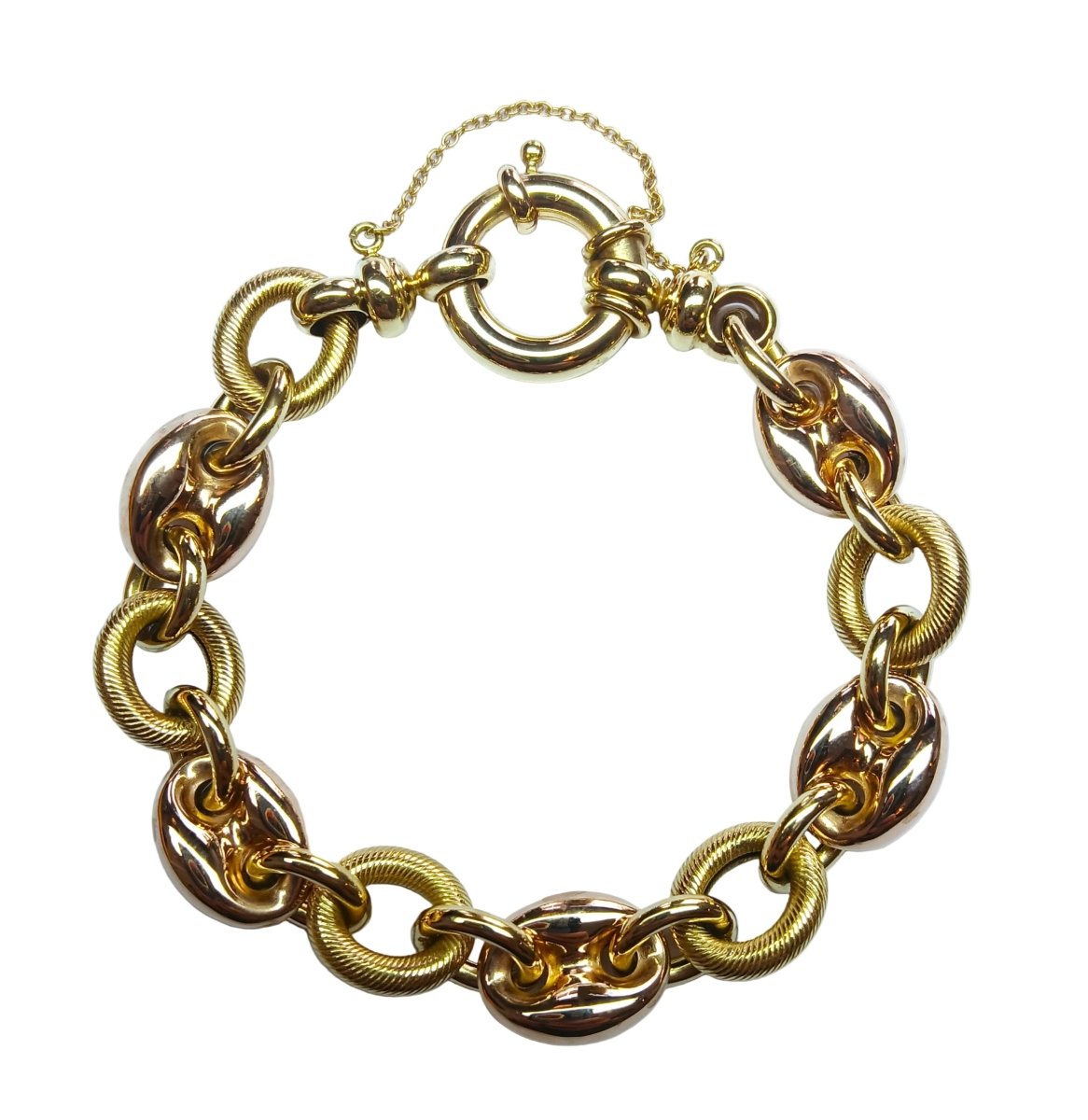Bracelet Maille en or jaune et or rose - Castafiore