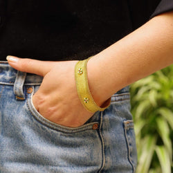 Bracelet Maille en or jaune et rubis - Castafiore