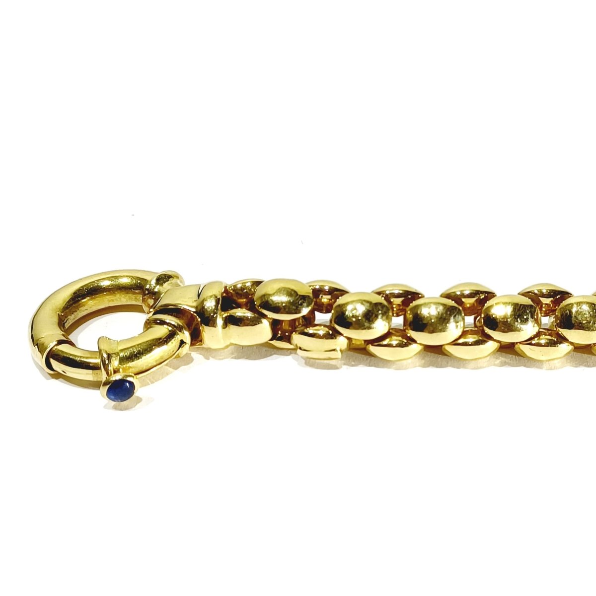 Bracelet Maille en or jaune et saphir - Castafiore