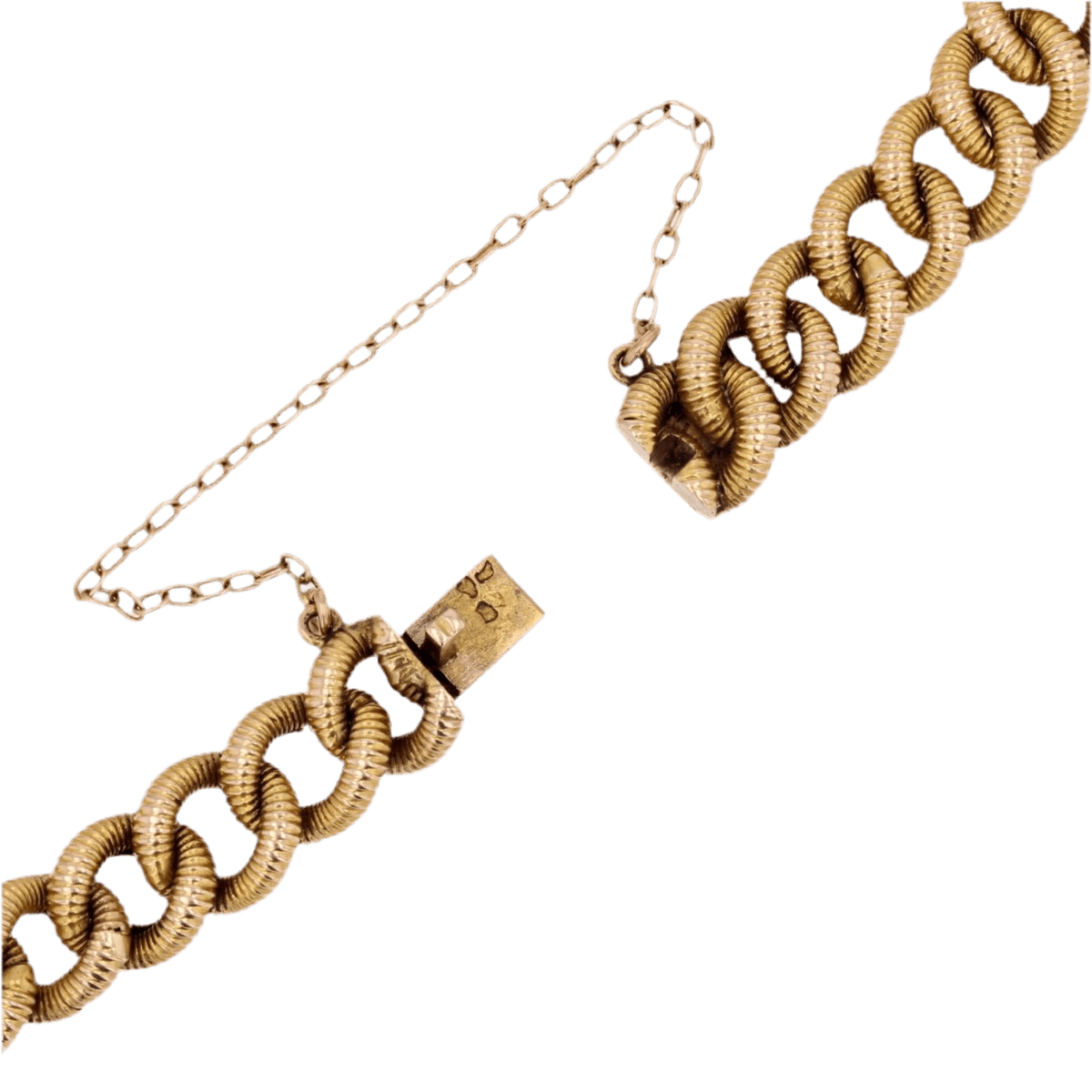 Bracelet Maille en or jaune, opale et diamants - Castafiore