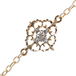 Bracelet Maille en or jaune, or blanc et diamants - Castafiore