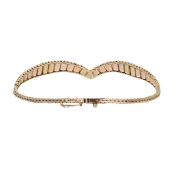 Bracelet Maille en or jaune, or blanc et or rose - Castafiore