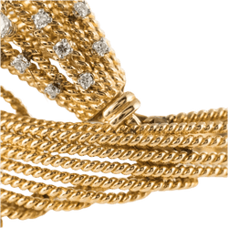 Bracelet Maille en or jaune, platine et diamants - Castafiore