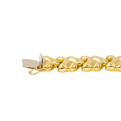 Bracelet Maille en or jaune, saphir, et diamants - Castafiore