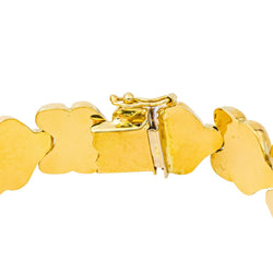 Bracelet Maille en or jaune, saphir, et diamants - Castafiore