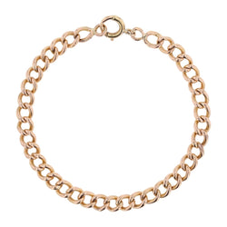 Bracelet curb chain stitch rose gold