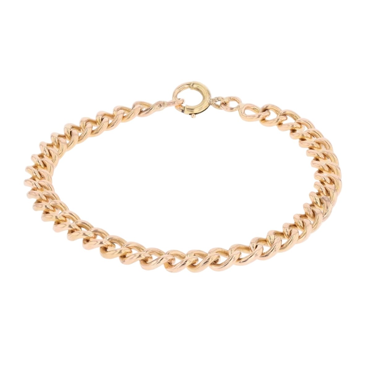 Bracelet curb chain stitch rose gold