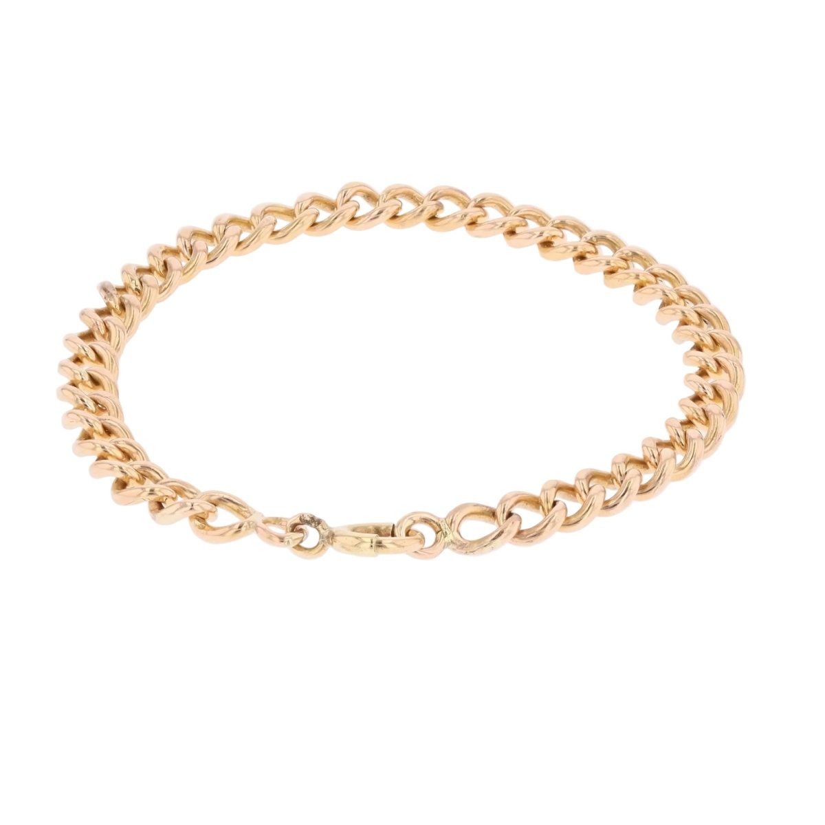 Bracelet curb chain stitch rose gold