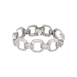 Bracelet Maille en platine et diamants - Castafiore
