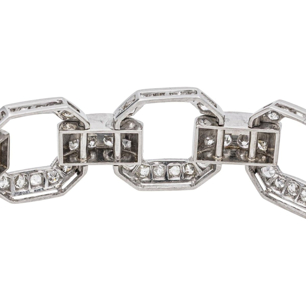 Bracelet Maille en platine et diamants - Castafiore