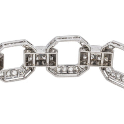 Bracelet Maille en platine et diamants - Castafiore